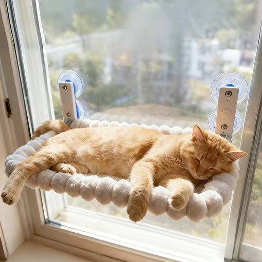 Window Cat Hammock with Suction Cups